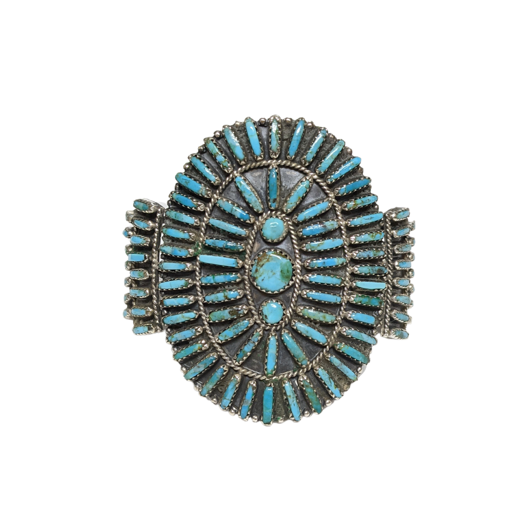 Reserved Old Pawn Cluster Petite Point Native American Turquoise