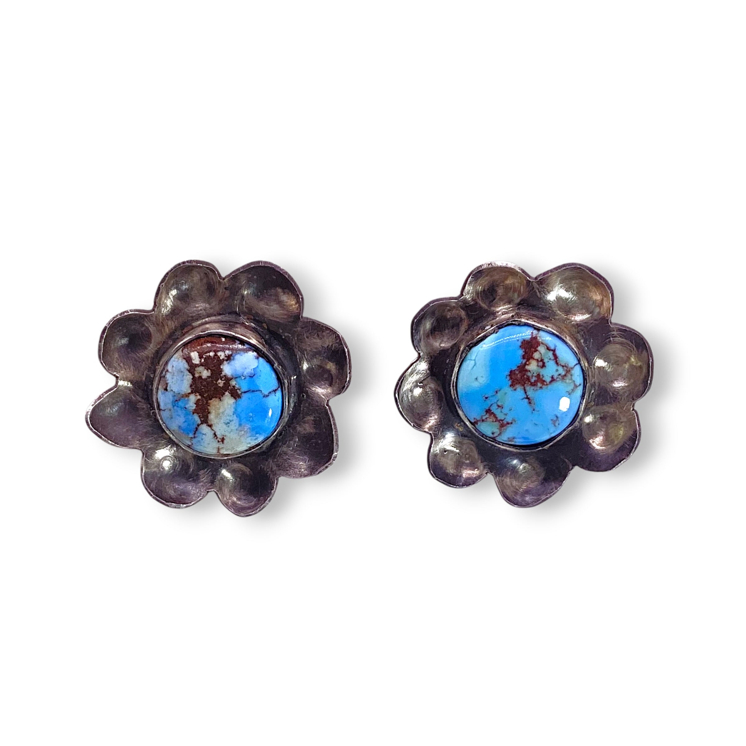 Leigha Cleveland Golden Hills Turquoise Post Earrings Sterling