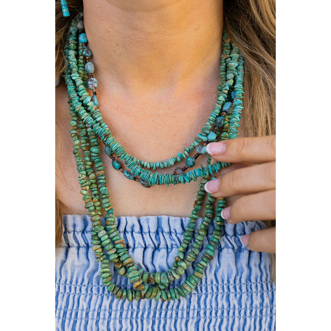 Fantastic Santo Domingo Fannie Garcia Turquoise Single Strand