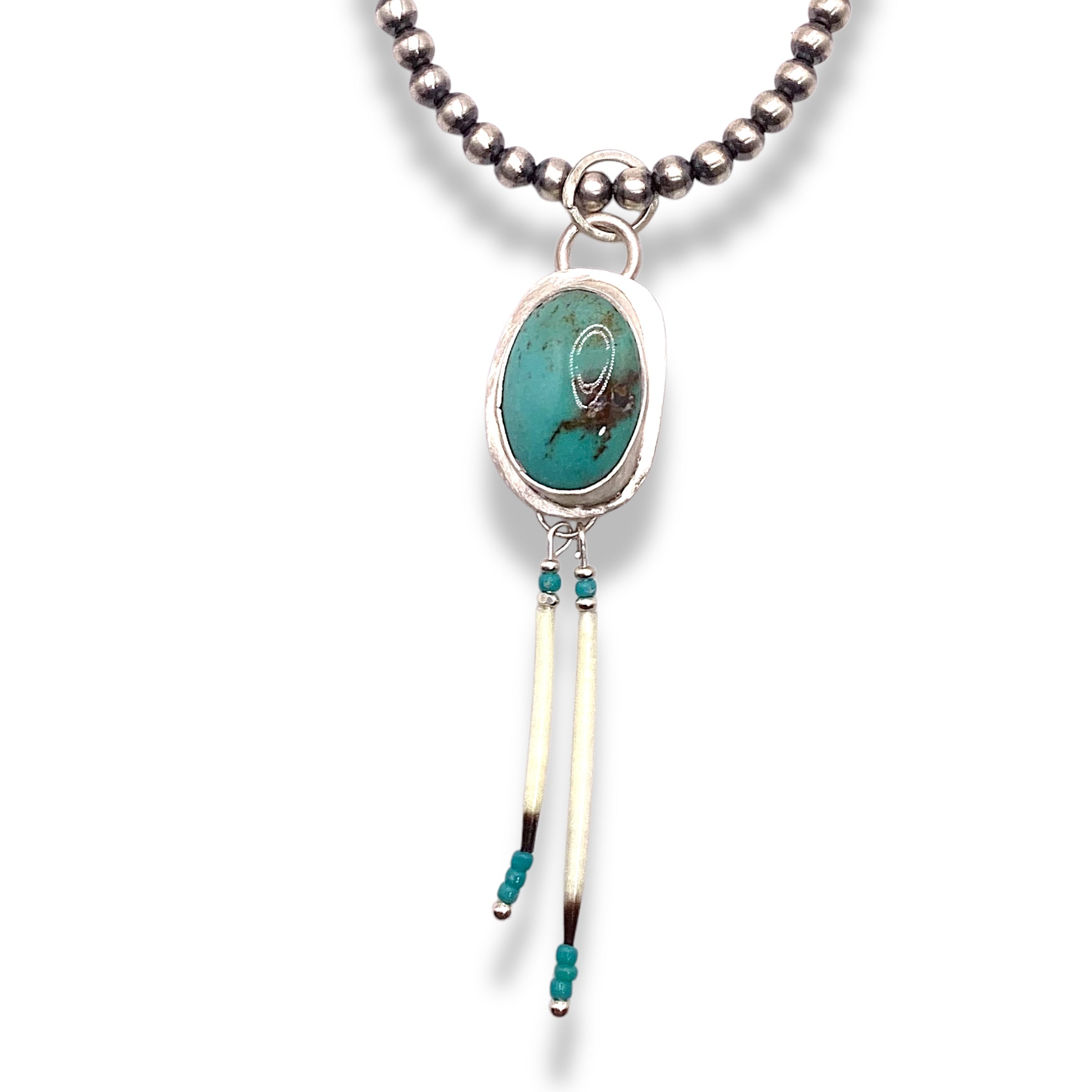 Beth Thomasen Delaware Indian Quill Irish pendant