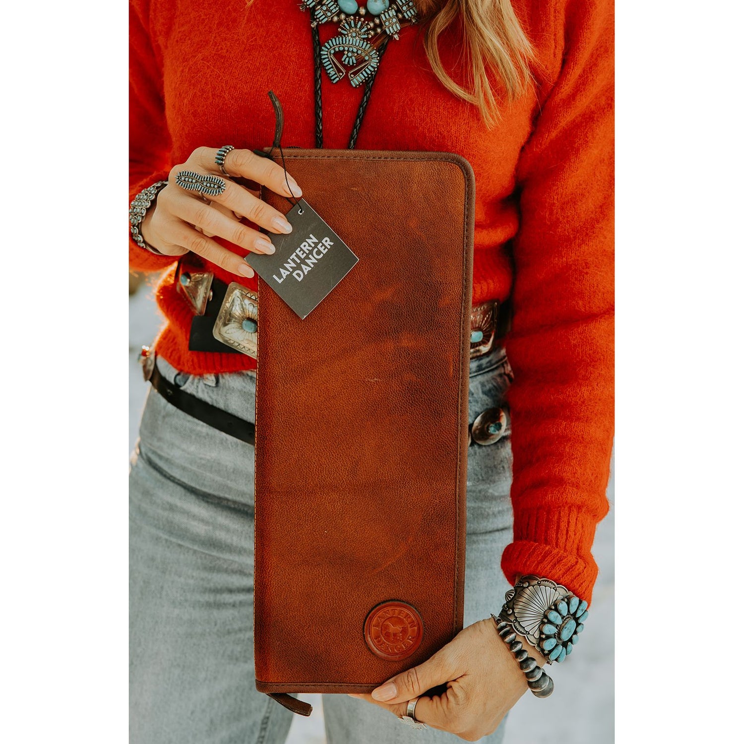 Lantern Dancer | Leather Squash Blossom Case
