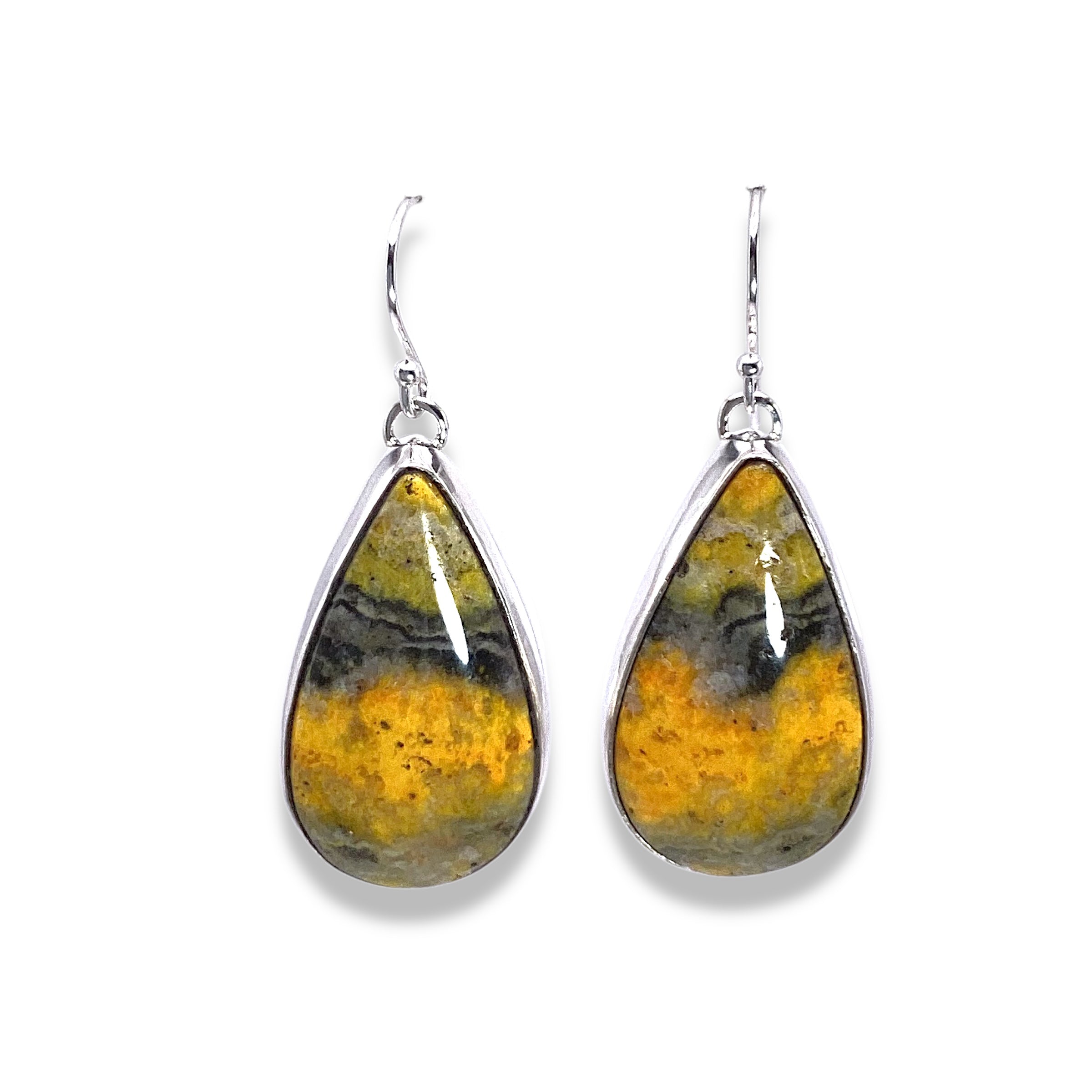 Daniel Medina Bumble Bee Jasper Earrings