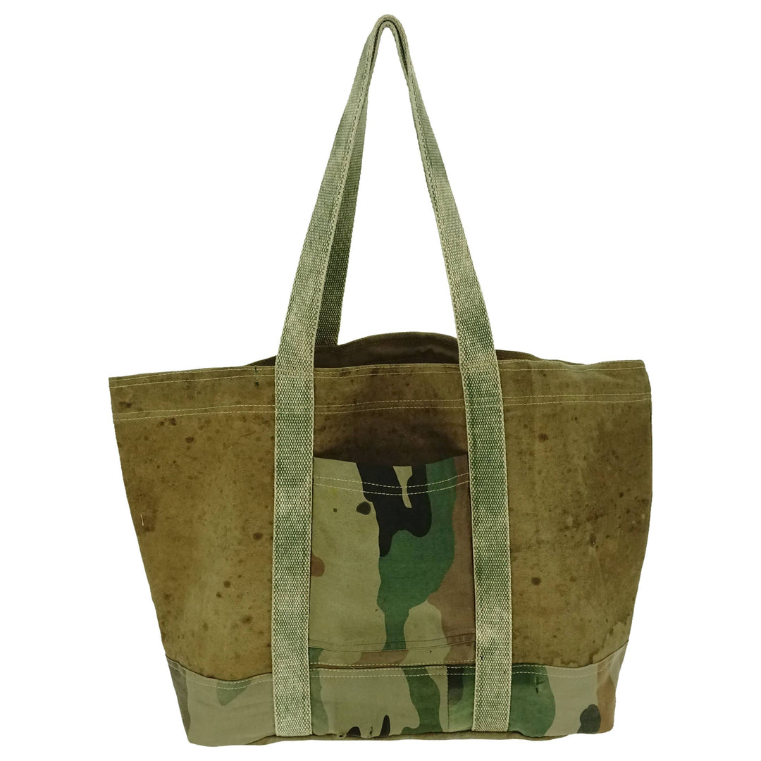 Large Recycled Tent Tote with Camouflage – Lantern Dancer Gallery