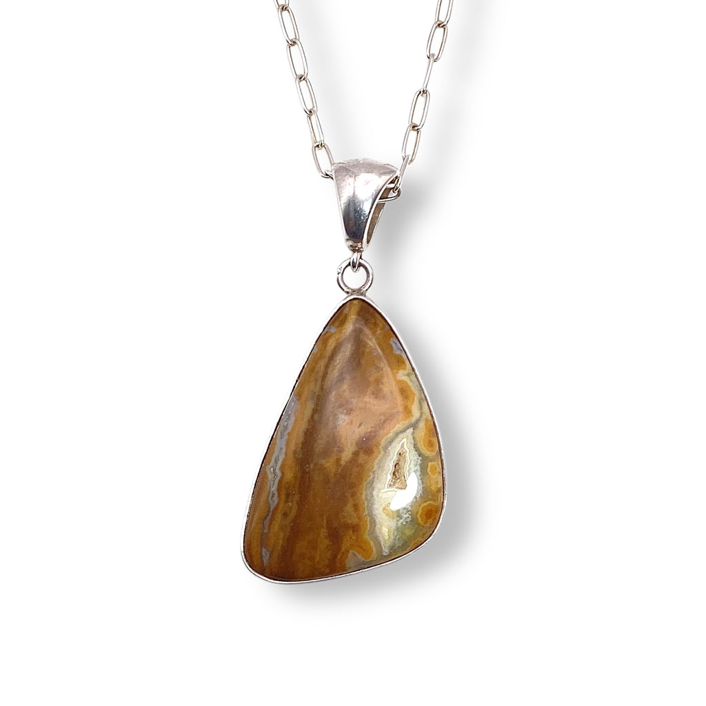 Michael Silberhorn Ocean Jasper Sterling Silver Pendant – Lantern
