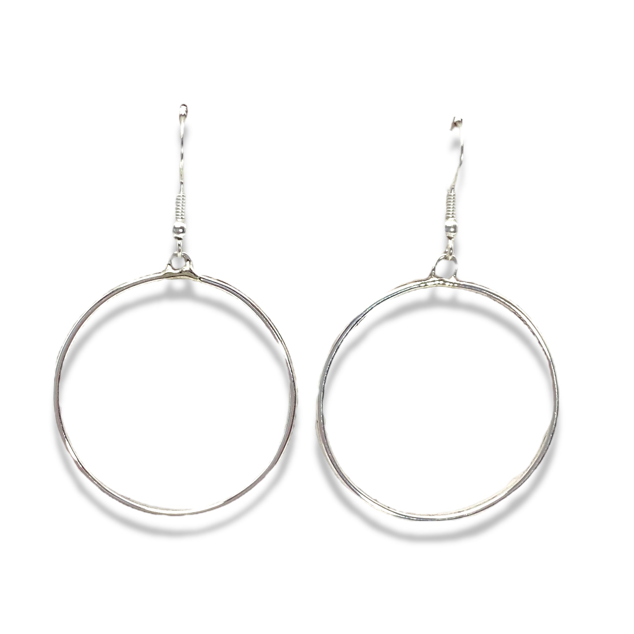 Sterling Silver Hoop Earrings by Jonah Begay – Lantern Dancer Gallery