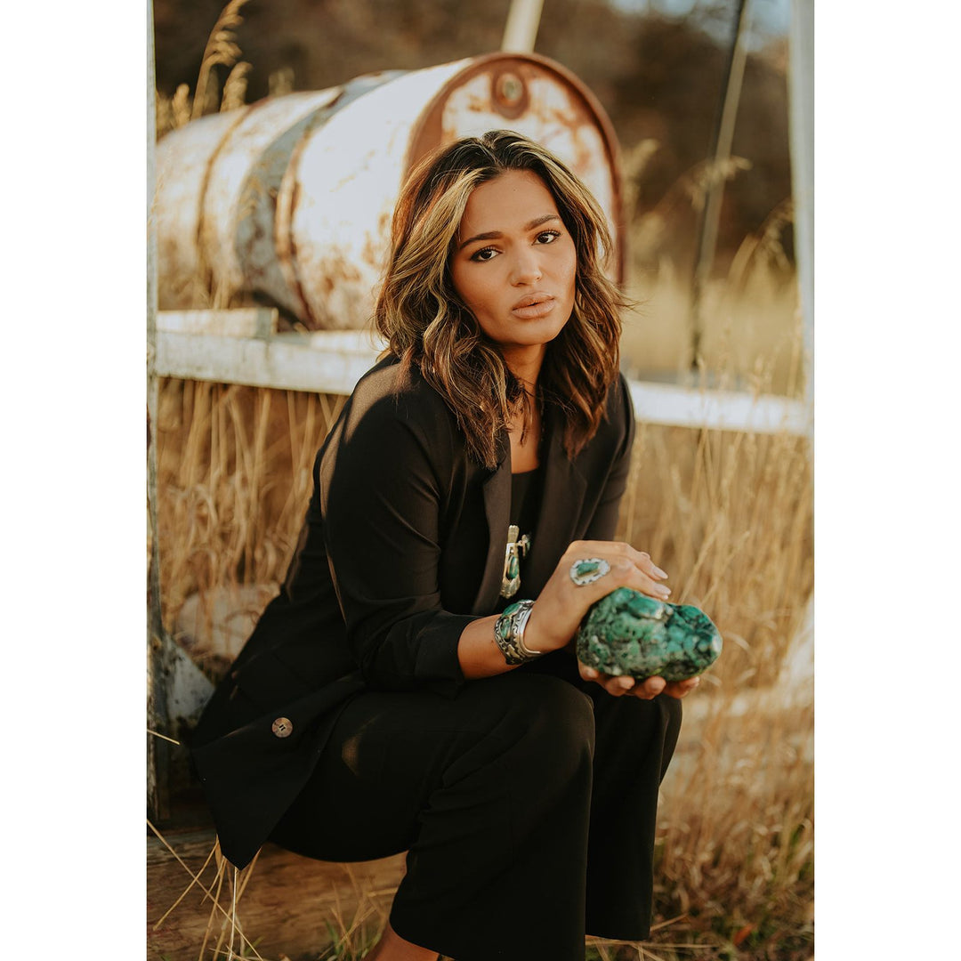 Authentic Tommy Singer Rebirth Broken Arrow Variscite Squash