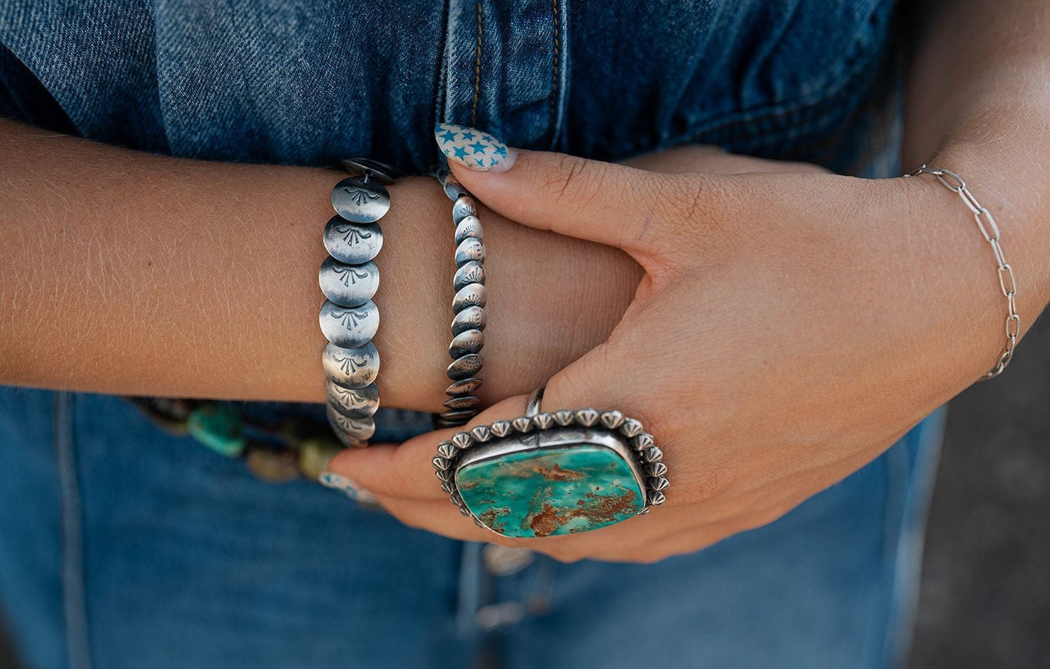Bison Bonnet Pillow-Top Navajo Pearl Handmade Bracelet by Maryetta Navajo Artist