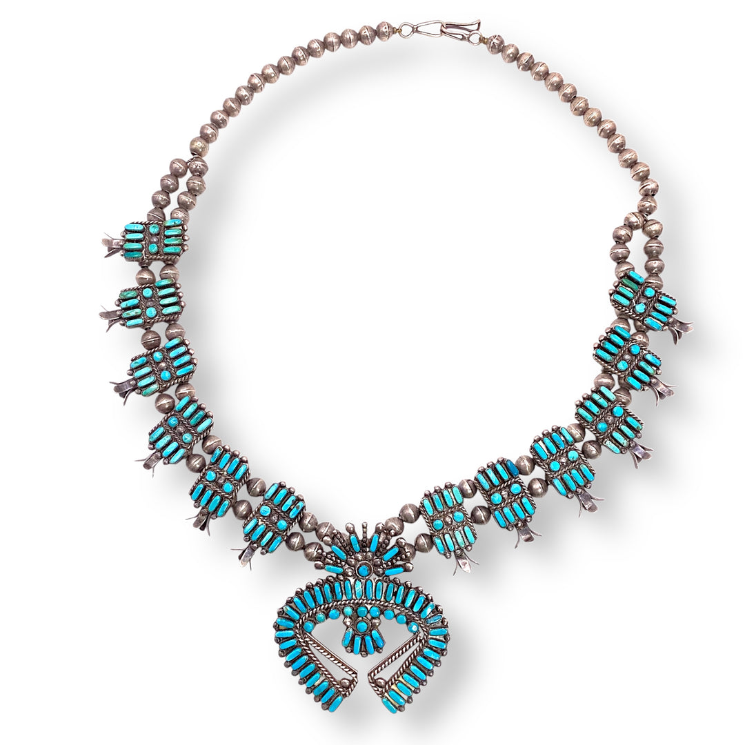 アクセサリー syuzi331 Vintage Zuni Turquoise Petite Squash Blossom Sterling Silver