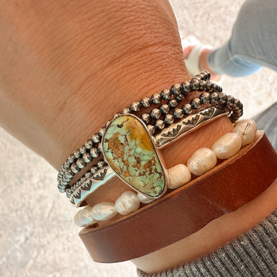 3mm Navajo Pearl Stretchy Bracelet by Mason Lee – Lantern Dancer