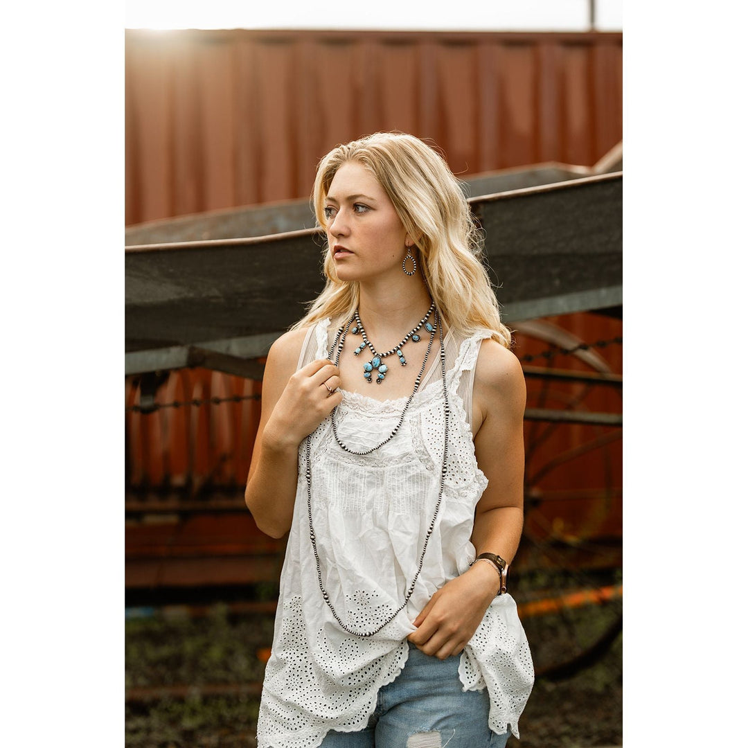 East Fork Mini Custom Squash Blossom Necklace by Leigha Cleveland
